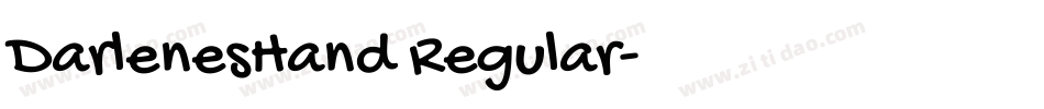 DarlenesHand Regular字体转换